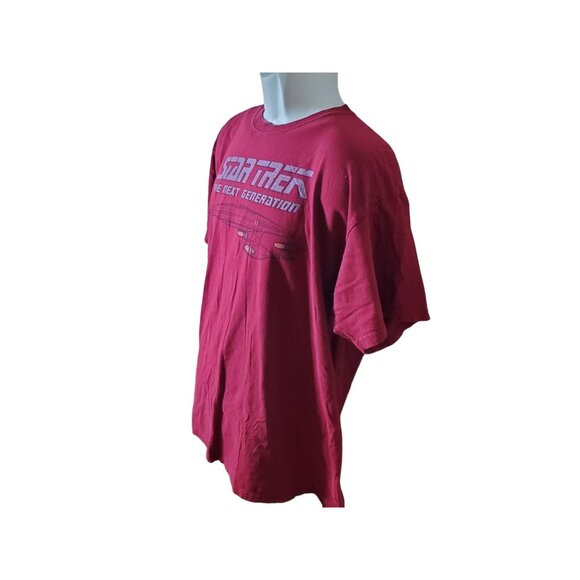 Star Trek The Next Generation Red T-Shirt Size L - Picture 11 of 11